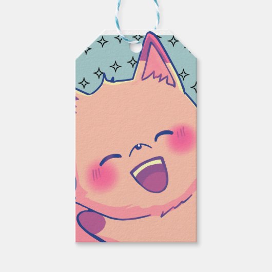 Kitsune thank you ギフトタグ (正面)