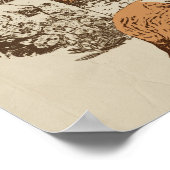 Kitsune - Traditional Japanese Streetwear Design ポスター (角)