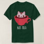 KitTea Cat Mug Kit Tea for Cat LoversKitTea Premiu Tシャツ (デザイン正面)