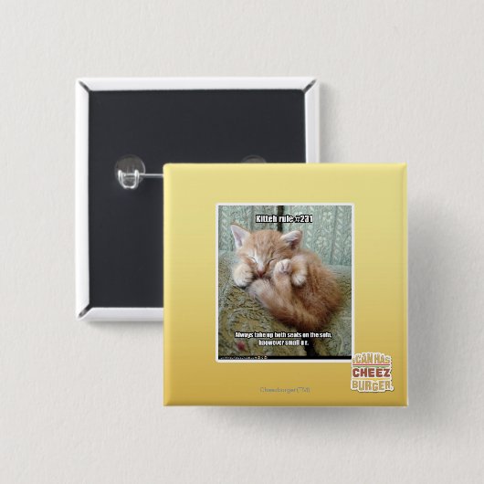 Kittehの規則#231 缶バッジ (正面&裏面)