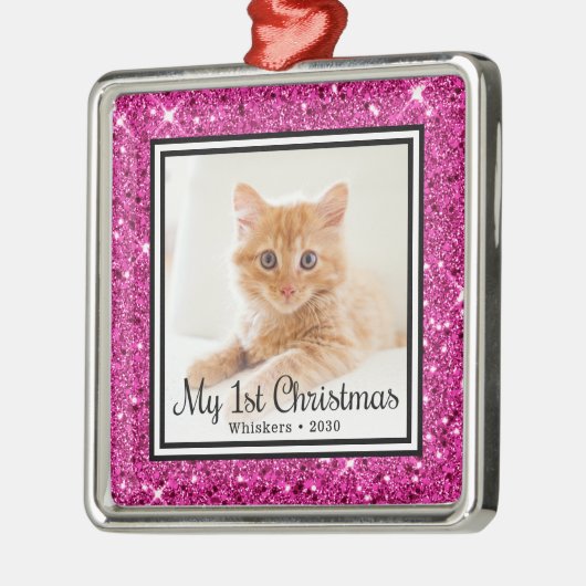 Kittenの第1回クリスマスフォト メタルオーナメント (左)