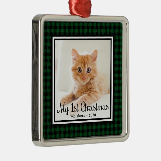 Kittenの第1回クリスマスフォト メタルオーナメント (右)