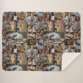 Kittenフォトコラージュ、 シェルパブランケット (正面(横))