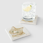 Kitten ストーンコースター (横)