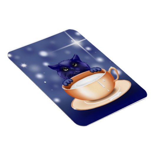 kitten-83660かわいい子猫キャットマンガアニメーションTE マグネット (右側)