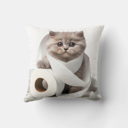 kitten and toilet paper クッション (裏面)