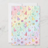 Kitten Birthday Invitation, Cute Cat Girl Theme 招待状 (裏面)