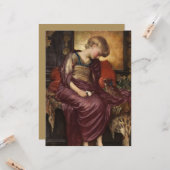Kitten (by Frederic Leighton) カード (正面/裏面インサイチュ)