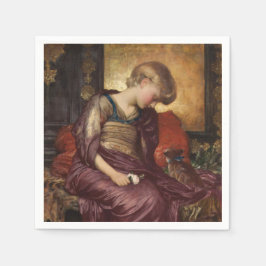Kitten (by Frederic Leighton) スタンダードカクテルナプキン