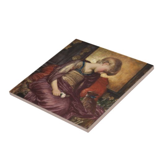 Kitten (by Frederic Leighton) タイル (側面)