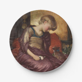 Kitten (by Frederic Leighton) ペーパープレート