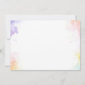 Kitten Cat Let's Pawty 1st誕生日パーティー写真 招待状 (裏面)