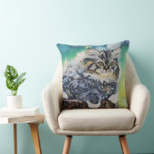 Kitten Cat Painting Throw Pillow クッション (椅子)