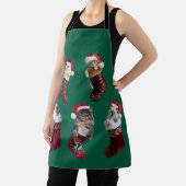 Kitten Christmas Stocking Apron エプロン (インサイチュ)