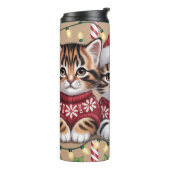 Kitten Christmas Treat Lineup タンブラー (回転左)