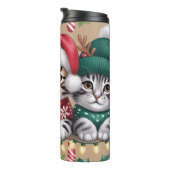 Kitten Christmas Treat Lineup タンブラー (回転右)