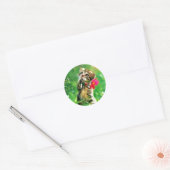 Kitten Circle Shapeスタンプ ラウンドシール (封筒)