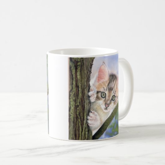 Kitten coffee or tea mug コーヒーマグカップ (正面右)