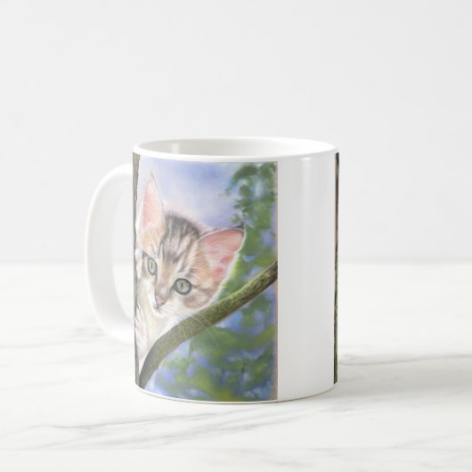 Kitten coffee or tea mug コーヒーマグカップ (正面左)