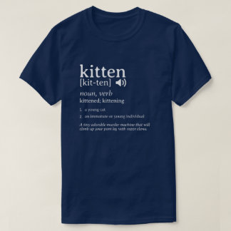 Kitten Definition辞書Tシャツ Tシャツ