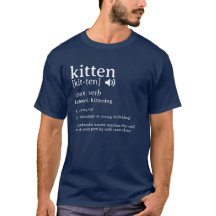 Kitten Definition辞書Tシャツ