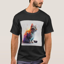 Kitten Energy Burst：猫のカラフルデュオ Tシャツ