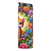 Kitten Heart Arch Spring Floral タンブラー (回転右)