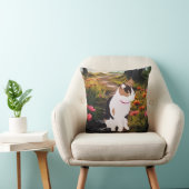 Kitten in a Magical Forest Throw Pillow クッション (椅子)