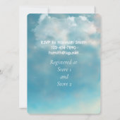 Kitten In The Cloudsベビーシャワー招待状 招待状 (裏面)