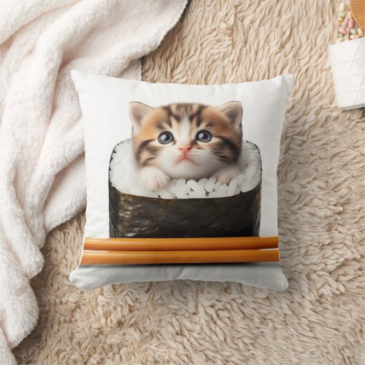 kitten in the sushi クッション (ブランケット)