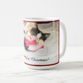 Kitten Keepsake Photo Text, Snowflake, Customize, コーヒーマグカップ (正面右)