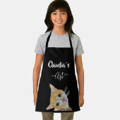 Kitten looking art and name All-Over Print Apron エプロン (インサイチュ)