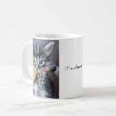 Kitten Mug, Procrastinator Mug, Funny Mug コーヒーマグカップ (正面左)