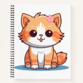 Kitten Notebook Gift – Kitten Aesthetic Design ノートブック (正面)