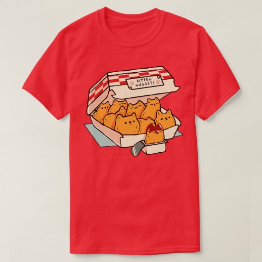 Kitten Nuggets Fast Food Cat by Tobe Fonseca Tシャツ (デザイン正面)