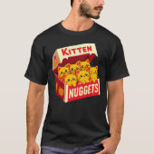 Kitten Nuggets Food Pun Cat Lover Gift Chicken Nug Tシャツ (正面)