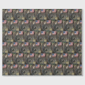 Kitten On an Old Wagon Wheel  ラッピングペーパー (フラット)