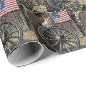 Kitten On an Old Wagon Wheel  ラッピングペーパー (ロールコーナー)