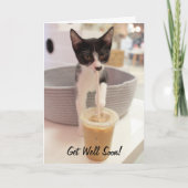 Kitten on Coffee カード (正面)