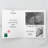 Kitten Orange Photo Text Customize サンキューカード (内部)