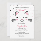 Kitten Party Cat Birthday Invitation 招待状 (正面)