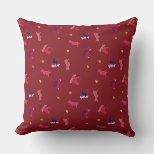 Kitten Pattern クッション (正面)