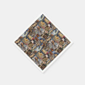 Kitten Photo Collage、紙Napkins スタンダードカクテルナプキン (角)