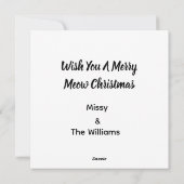 Kitten Photo Text Jingle Meows, Customize, シーズンカード (裏面)