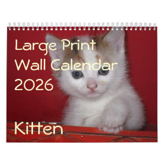 Kitten Photo Wall Calendar 2026 カレンダー