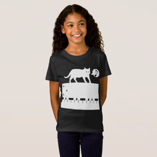 Kitten_Piano Tシャツ (正面フル)