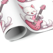 Kitten Playing Guitar ラッピングペーパー (ロールコーナー)
