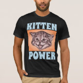 KITTEN POWER MEN'S CAT Tシャツ (正面)