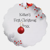 Kitten’s First Christmas オーナメントカード (正面)