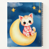 Kitten Sitting on the Moon ノートブック (裏面)